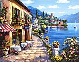 Sung Kim Overlook Cafe I painting